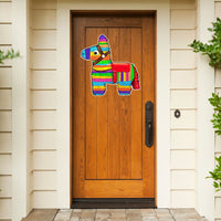 Thumbnail for Fiesta Donkey Cut Bow Holes 22" Wood Door Hanger - DECOE-W-903442-DH