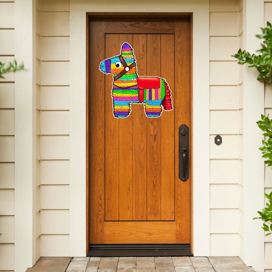 Fiesta Donkey Cut Bow Holes 22" Wood Door Hanger - DECOE-W-903442-DH