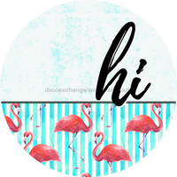 Thumbnail for Flamingo Door Hanger Dco-01563-Dh 18’ Round Wood