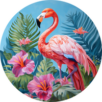Thumbnail for Flamingo Wall Art, MB-00012, Sign For Wreath, 10