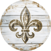 Thumbnail for Fleur De Lis Door Hanger Dco-00922-Dh Sign For Wreath 18 Round