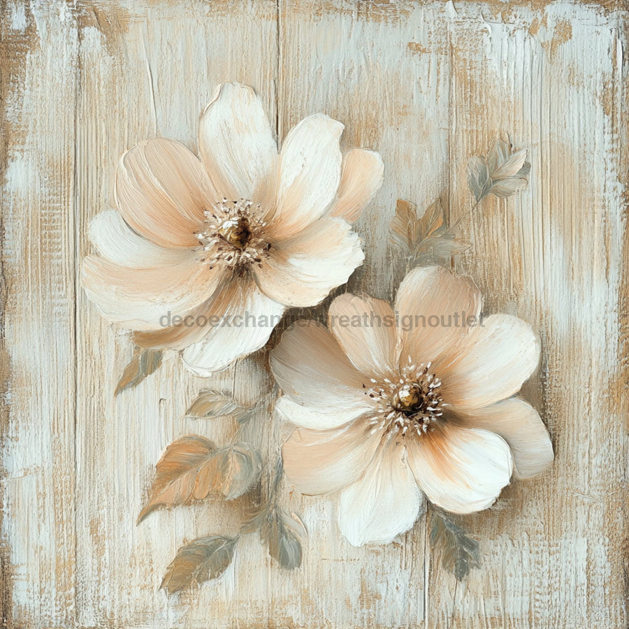 Floral Sign, Magnolia Sign, DCO-02368, Sign For Wreath, 10x10 Metal Sign