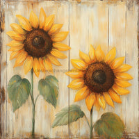 Thumbnail for Floral Sign, Sunflower Sign, DCO-02372, Sign For Wreath, 10x10 Metal Sign