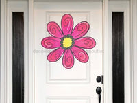 Thumbnail for Flower Sign Floral Spring Wood Sign Door Hanger Decoe-W-140 22
