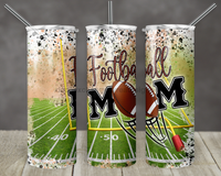 Thumbnail for Football Mom Tumbler, 20 oz Skinny Tumbler - DECOETUMBLER-331
