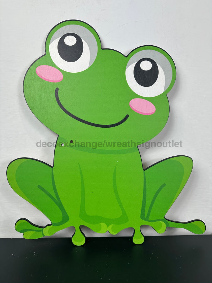 Frog Add A Bow 22" Wood Door Hanger - DECOE-W-625-DH