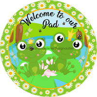 Thumbnail for Vinyl Decal, Frog Sign, Spring Sign, 10