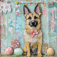 Thumbnail for German Shephard Sign, Dog Sign, DCO-13495, Sign For Wreath, 10x10