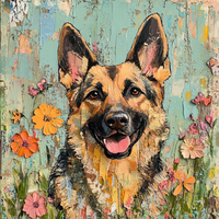 Thumbnail for German Shephard Sign, Dog Sign, DCO-13497, Sign For Wreath, 10x10