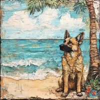 Thumbnail for German Shephard Sign, Dog Sign, DCO-13502, Sign For Wreath, 10x10
