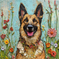 Thumbnail for German Shephard Sign, Dog Sign, DCO-13505, Sign For Wreath, 10x10