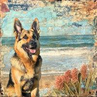 Thumbnail for German Shephard Sign, Dog Sign, DCO-13507, Sign For Wreath, 10x10