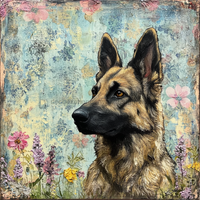 Thumbnail for German Shephard Sign, Dog Sign, DCO-13509, Sign For Wreath, 10x10