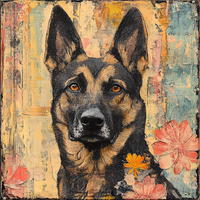 Thumbnail for German Shephard Sign, Dog Sign, DCO-13515, Sign For Wreath, 10x10