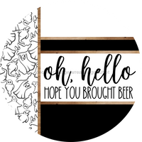 Thumbnail for Ghost Door Hanger, Hello Brought Beer Door Hanger, DCO-01902-DH, 18