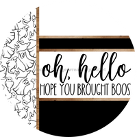 Thumbnail for Ghost Door Hanger, Hello Brought Boos Door Hanger, DCO-01898-DH, 18