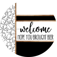 Thumbnail for Ghost Door Hanger, Welcome Brought Beer Door Hanger, DCO-01903-DH, 18