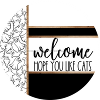 Thumbnail for Ghost Door Hanger, Welcome Like Cats Door Hanger, DCO-01906-DH, 18