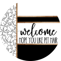 Thumbnail for Ghost Door Hanger, Welcome Pet Hair Door Hanger, DCO-01896-DH, 18