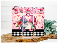 Thumbnail for Gnome Love Valentine Tumbler 20 oz Skinny Tumbler - DECOETUMBLER-146