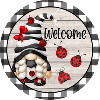 Thumbnail for Gnome Sign, Lady Bug Sign, Welcome Sign, VINYL-DECOE-4046, 10