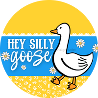 Thumbnail for Goose Sign Porch Goose Silly Goose DCO-13680-DH 18‚Äô‚Äô Wood Sign 18‚Äô‚Äô Door Hanger