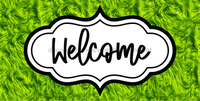Thumbnail for Green Welcome Sign Dco-00592 For Wreath 6X12 Metal 8X10