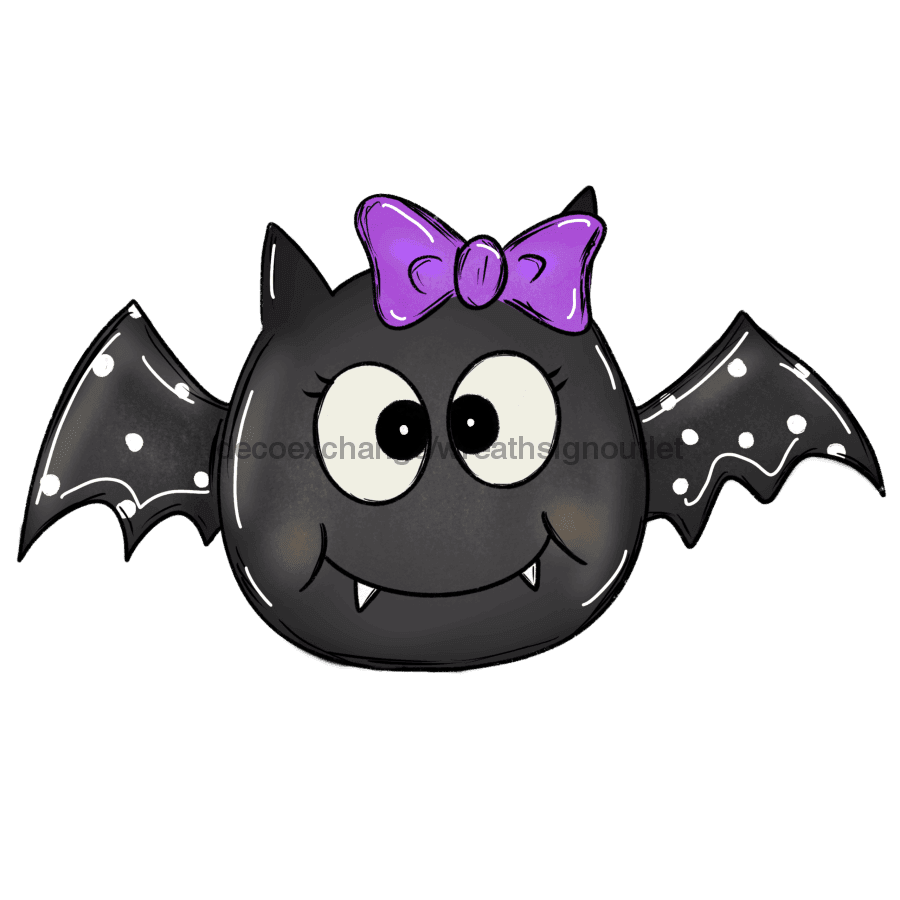Halloween Bat, wood sign, DECOE-W-004 door hanger, halloween