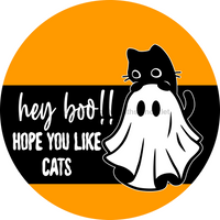 Thumbnail for Halloween Cat 18" Wood Door Hanger - DCO-102775-DH