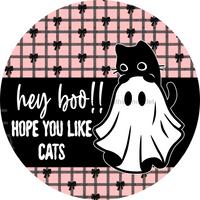 Thumbnail for Halloween Cat 18" Wood Door Hanger - DCO-102778-DH