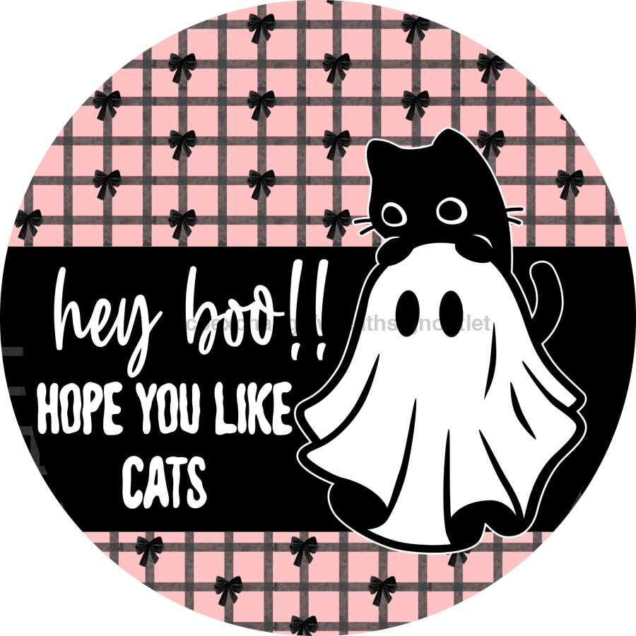 Halloween Cat 18" Wood Door Hanger - DCO-102778-DH