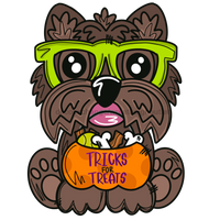 Thumbnail for Halloween Dog Door Hanger Mj-W-00059-Dh-30 30‚Äô Wood
