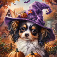 Thumbnail for Halloween Dog Wall Art, MB-00033, Sign For Wreath, 10x10