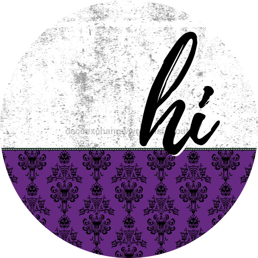 Halloween Door Hanger Dco-01634-Dh 18’ Round Wood