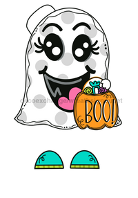 Thumbnail for Halloween Ghost Door Hanger Mj-W-00032 22‚Äô Wood