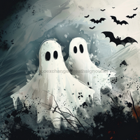 Thumbnail for Halloween Ghosts Mb-00015 Sign For Wreath 10X10‚Äô Metal