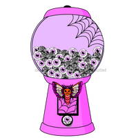 Thumbnail for Halloween Gumball Machine, wood sign, DECOE-W-904804-DH, 22