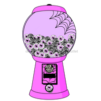 Thumbnail for Halloween Gumball Machine, wood sign, DECOE-W-904805-DH, 22
