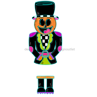 Thumbnail for Halloween Pumpkin Ribbon Legs Door Hanger Mj-W-00070-Dh 22‚Äô Wood