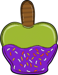 Thumbnail for Halloween Candy Apple 22" Wood Door Hanger - DECOE-W-90079-DH