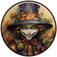 Thumbnail for Halloween Sign, Creepy Clown Sign, 3D Halloween, DCO-00481, Sign For Wreath, 10