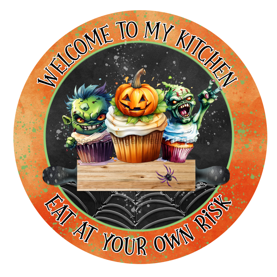Halloween Cute 18" Wood Door Hanger - DECOE-4598-DH