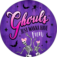 Thumbnail for Halloween Sign, Ghouls Fun, DECOE-5253-D, Sign For Wreath, 10