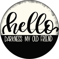 Thumbnail for Wreath Sign, Halloween Sign, Hello Old Friend, 10