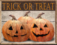 Thumbnail for Halloween Pumpkin 8x10" Metal Wreath Sign - DECOE-4581