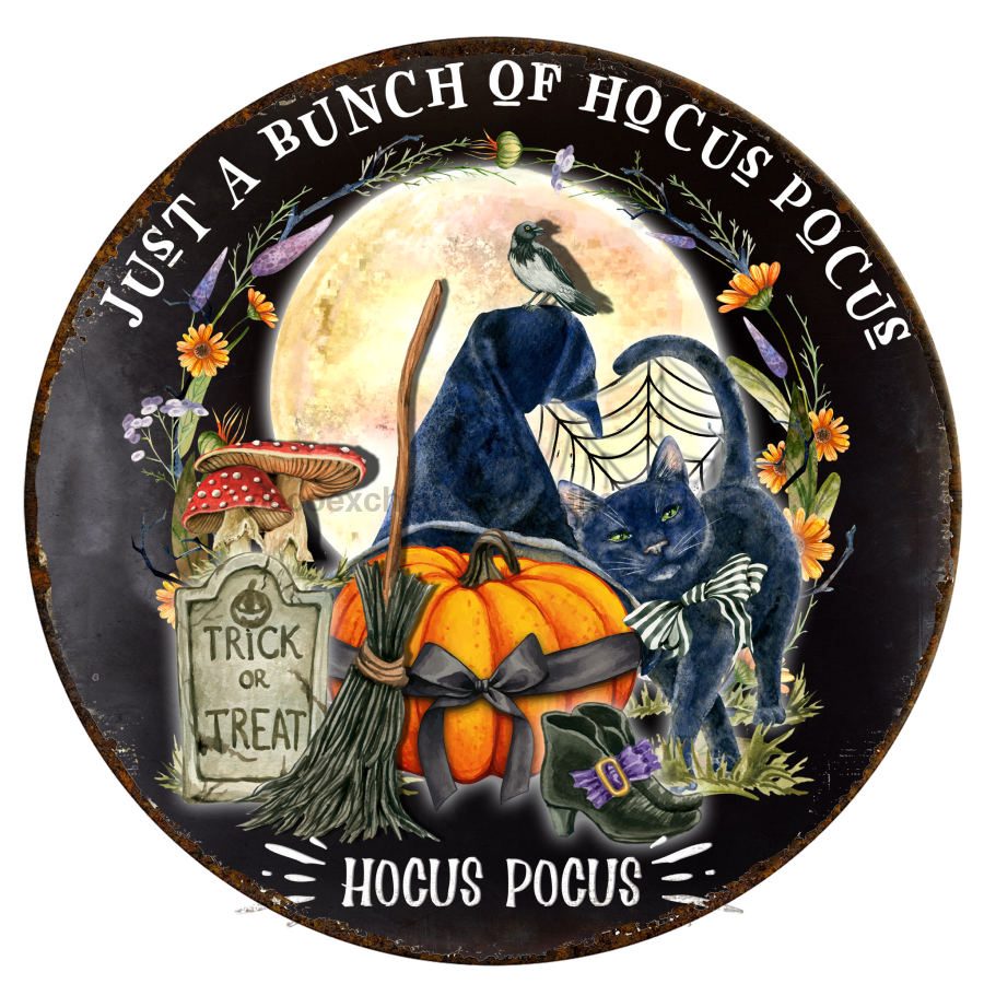 Halloween Rustic 18" Wood Door Hanger - DECOE-4592-DH