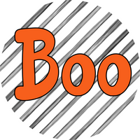 Thumbnail for Halloween Simple Boo 10" Metal Wreath Sign - DECOE-4495