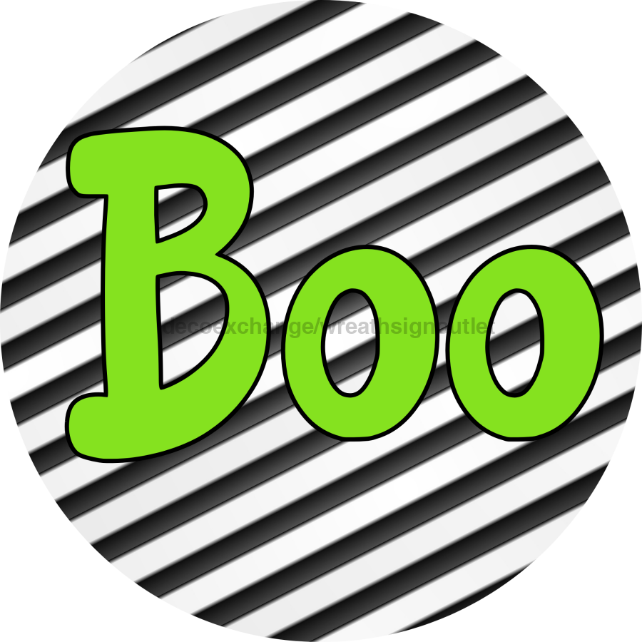 Halloween Simple Boo 18" Wood Door Hanger - DECOE-4496-DH