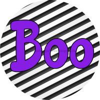 Thumbnail for Halloween Simple Boo 18" Wood Door Hanger - DECOE-4498-DH