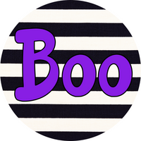 Thumbnail for Halloween Simple Boo 18" Wood Door Hanger - DECOE-4501-DH